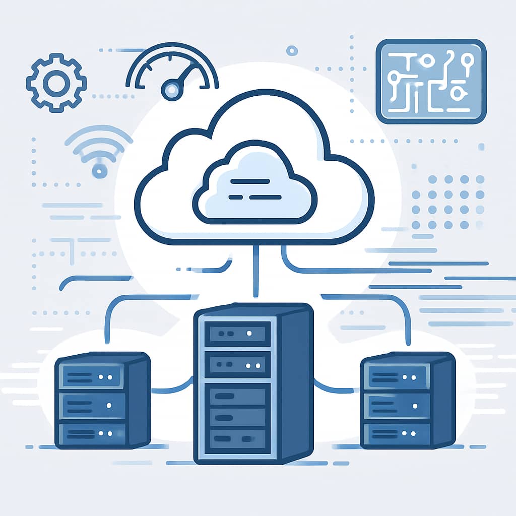 Edge computing network, distributed servers, fast data processing, modern cloud infrastructure